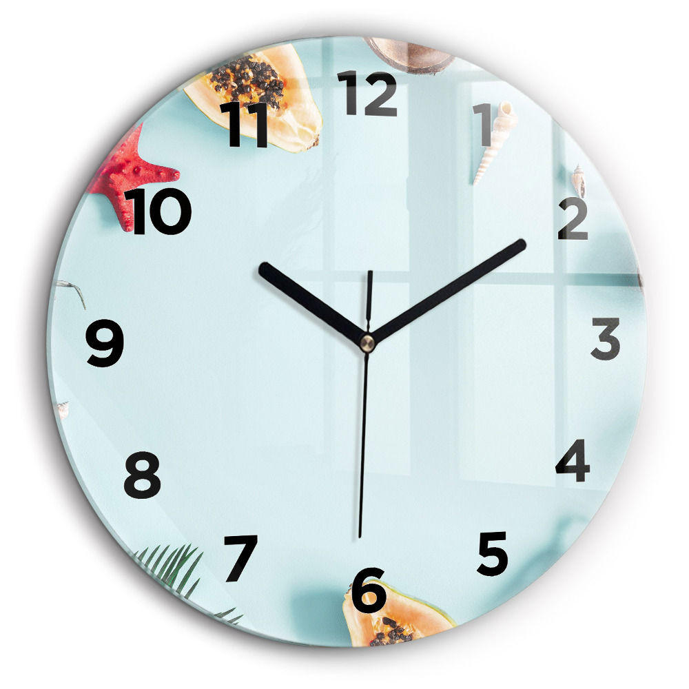 Composition d'été Horloge ronde murale 60 cm