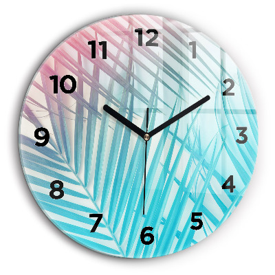 Palmier tropical Horloge ronde murale 60 cm