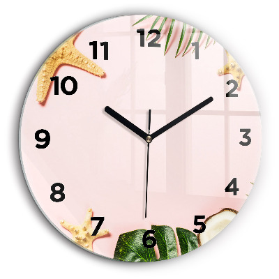Ambiance estivale Horloge ronde 60 cm