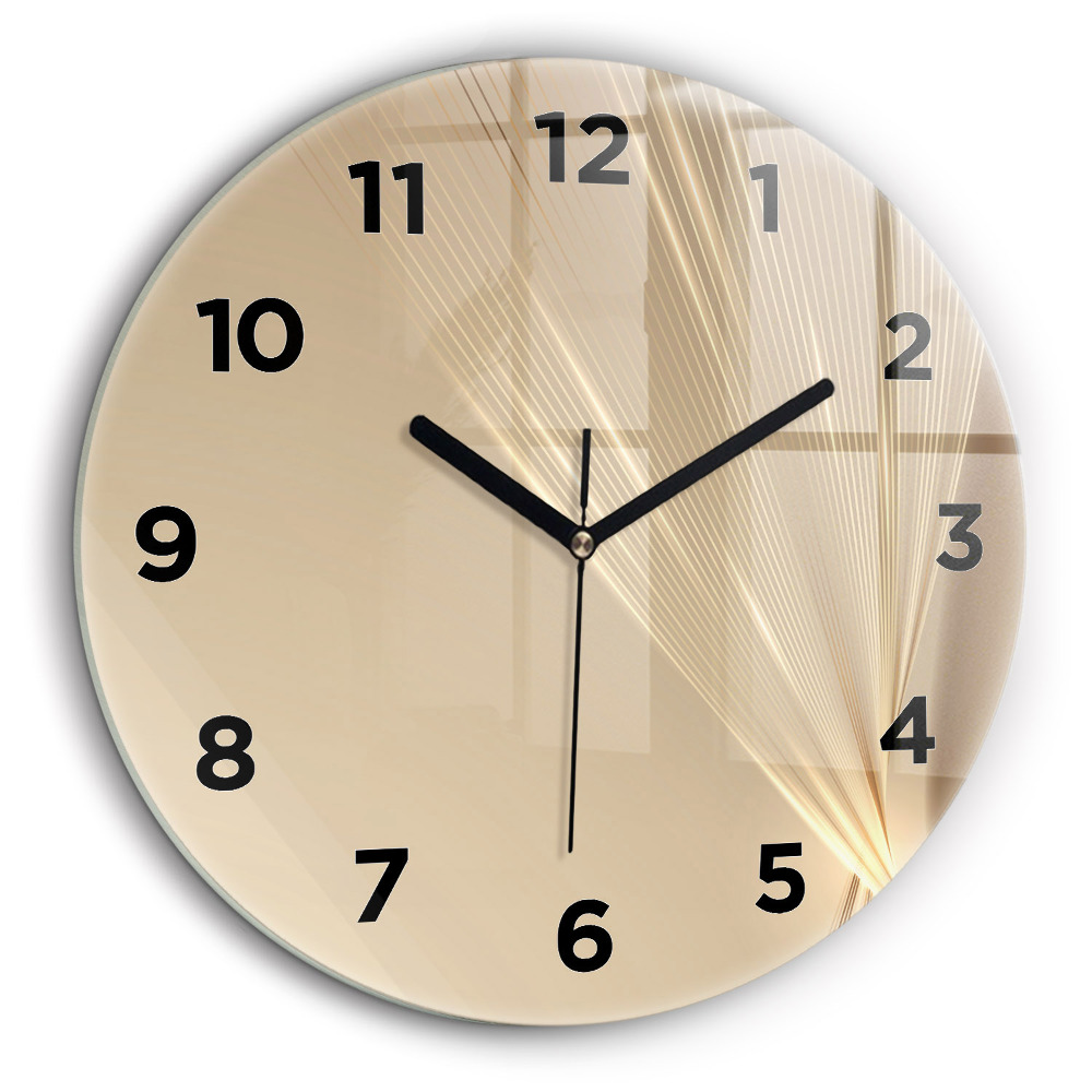 Lumière abstraite Horloge ronde murale 60 cm
