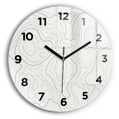 Taches abstraites Pendule murale ronde 60 cm