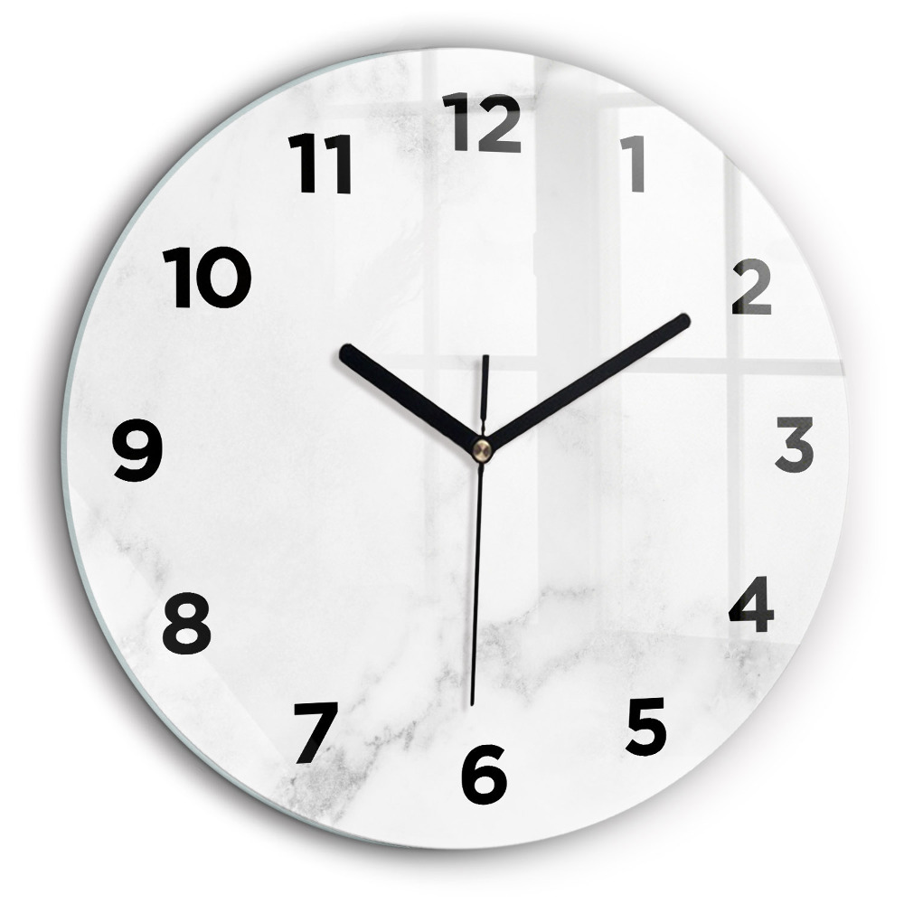 Marbre élégant Horloge ronde 60 cm