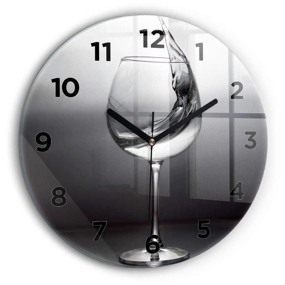 Verre à vin Pendule murale ronde 60 cm