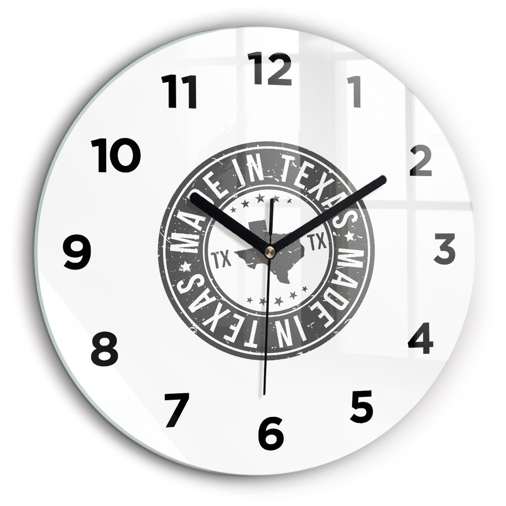 Timbre du Texas Pendule murale ronde 60 cm