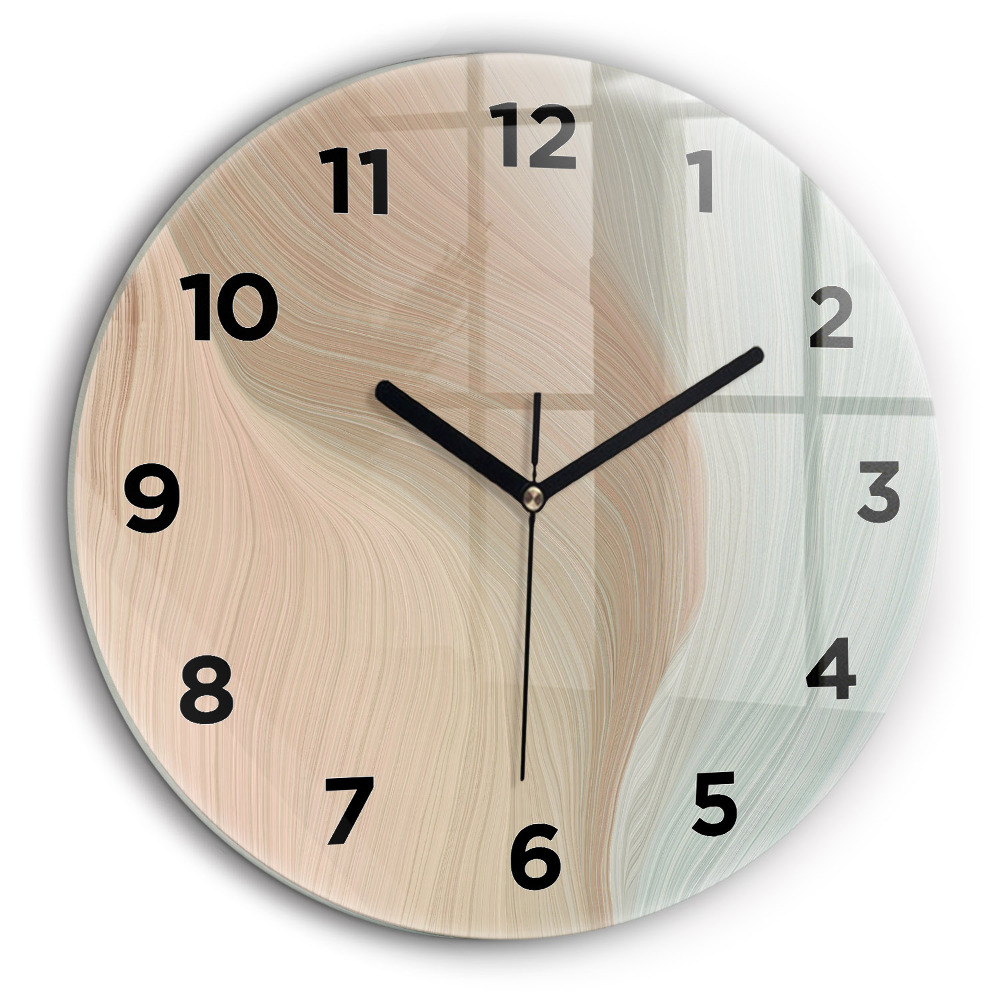 Vague abstraite Horloge ronde 60 cm