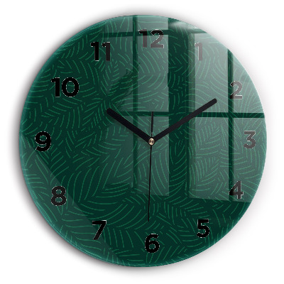 Motif de feuilles Horloge ronde 60 cm