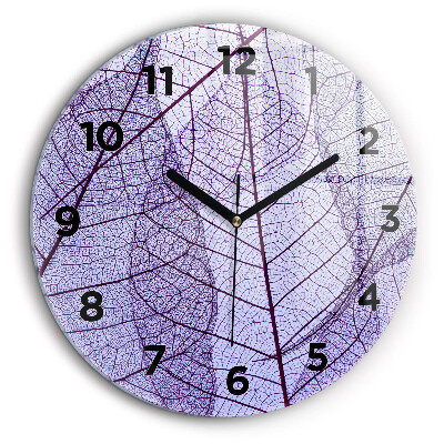 Feuilles - nature Pendule murale ronde 60 cm