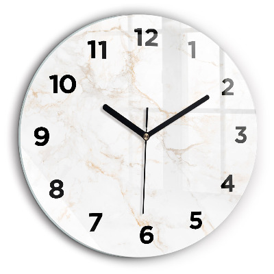 Marbre élégant Horloge ronde 60 cm