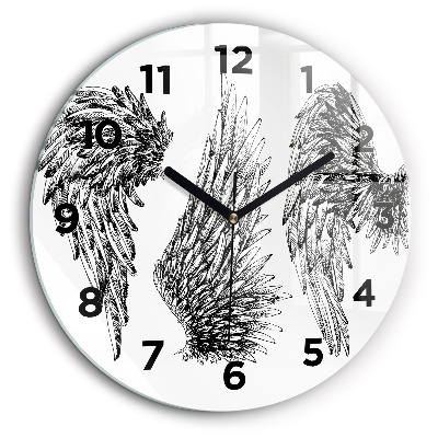 Ailes d'ange Pendule murale ronde 60 cm