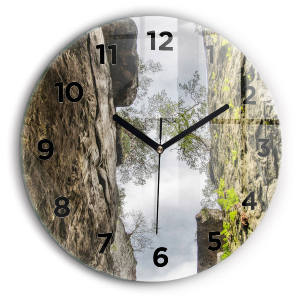 Cité du rock en République tchèque Horloge ronde murale 60 cm