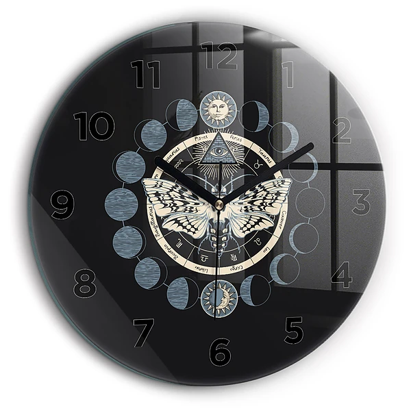 Phases de la lune Horloge ronde 60 cm