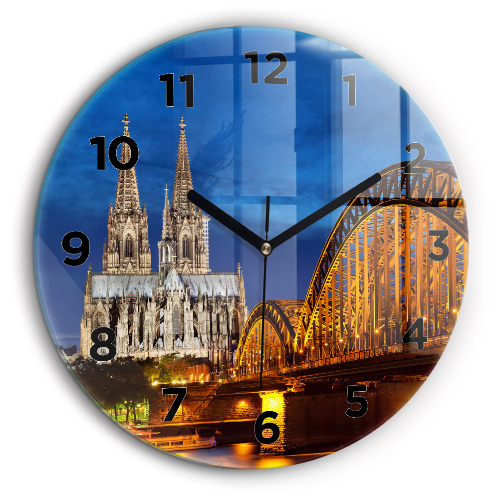 Pont en Allemagne Horloge ronde murale 60 cm