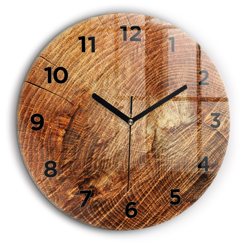 Vieux tronc d'arbre Pendule murale ronde 60 cm