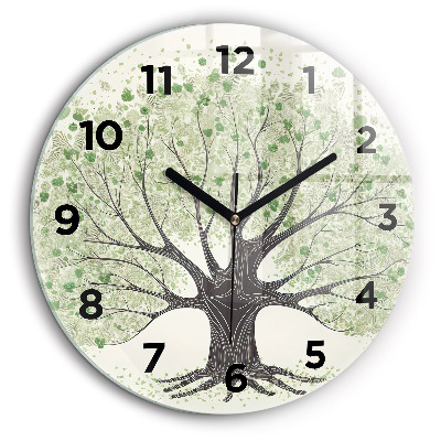 Grand arbre nature Pendule murale ronde 60 cm