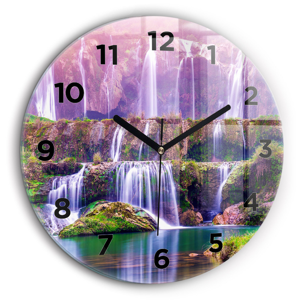 Chute d'eau Jiulong Chine Pendule murale ronde 60 cm