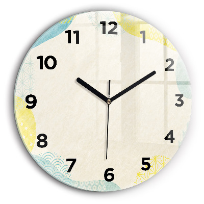 Cadre à motifs Pendule murale ronde 60 cm