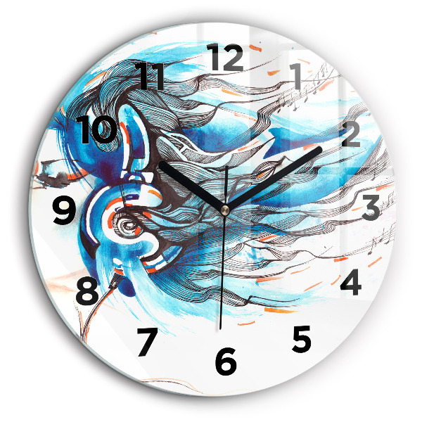 Illustration d'un combiné Horloge ronde 60 cm