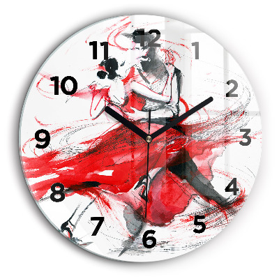Couple dansant Horloge ronde 60 cm