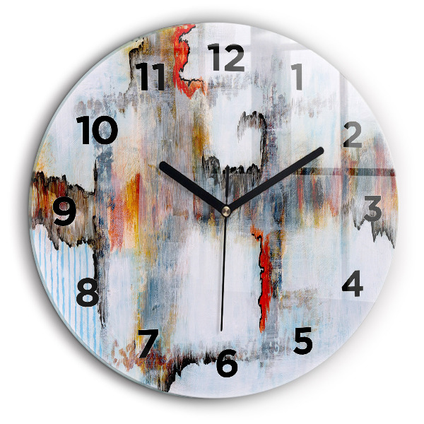 Abstraction Horloge ronde 60 cm