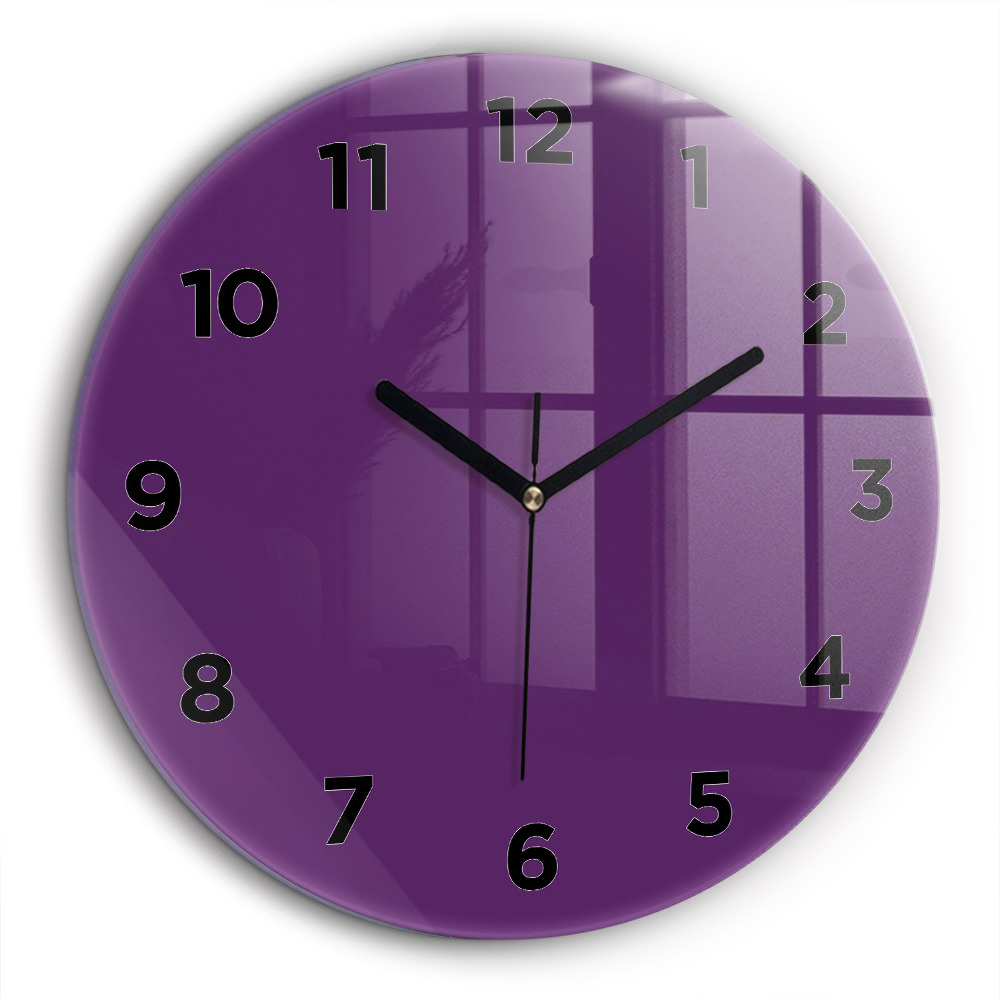Couleur violet Horloge ronde 60 cm