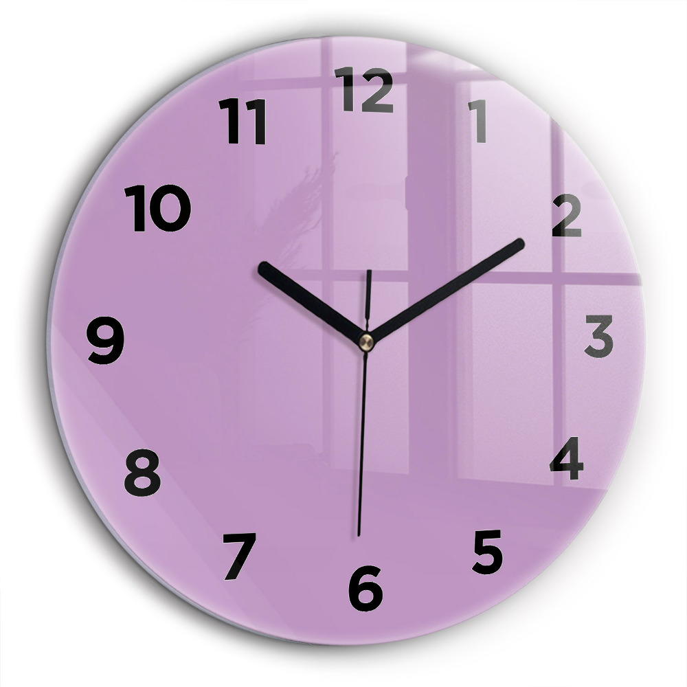 Lilas Horloge ronde murale 60 cm