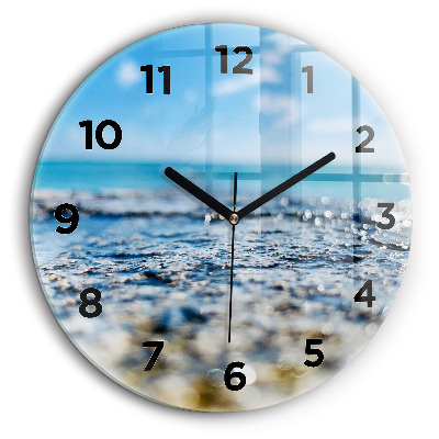 Photographie de l'eau Pendule murale ronde 60 cm