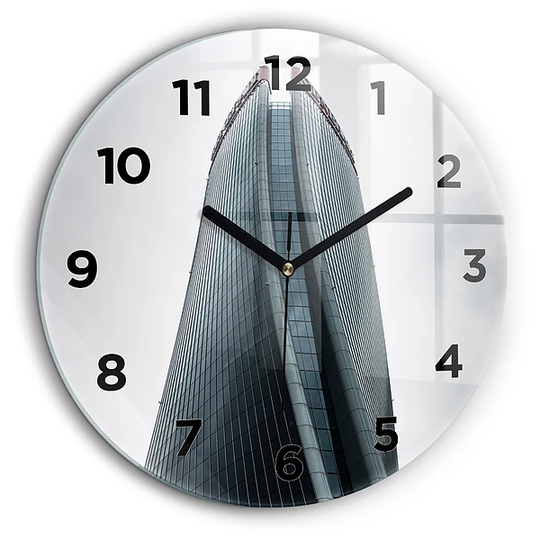 Gratte-ciel de Milan Horloge ronde murale 60 cm