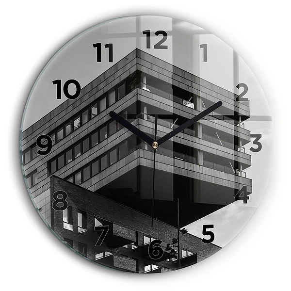 Architecture à Amsterdam Pendule murale ronde 60 cm