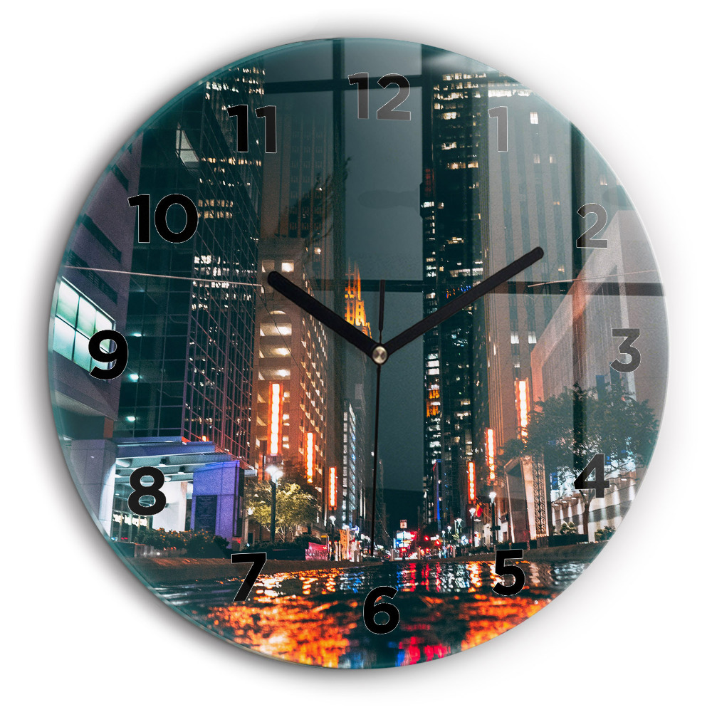 Hôtel à Houston Pendule murale ronde 60 cm