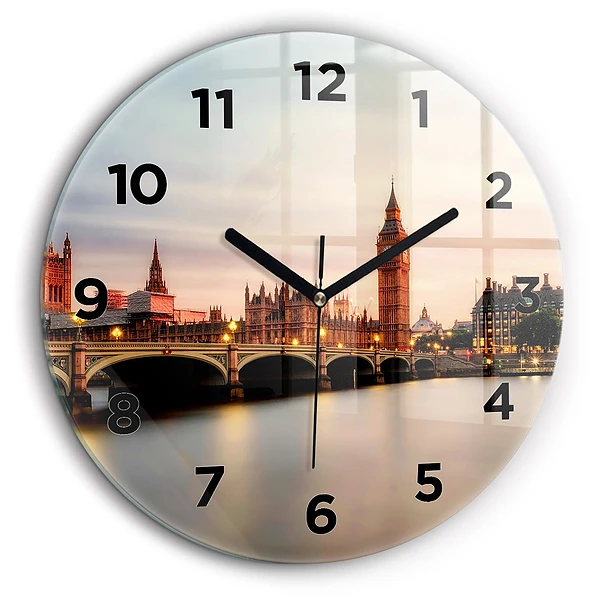 Big Ben London skyline Horloge ronde 60 cm