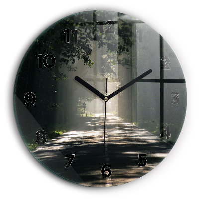 Route forestière Pendule murale ronde 60 cm
