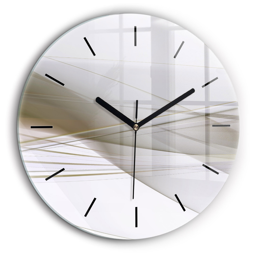 Horloge ronde murale 60 cm Abstraction lumineuse
