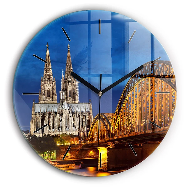 Horloge ronde murale 60 cm Pont en Allemagne