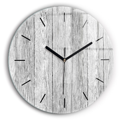 Pendule murale ronde 60 cm Panneaux en bois