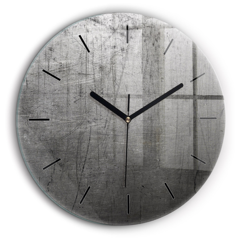 Horloge ronde murale 60 cm Mur métallique