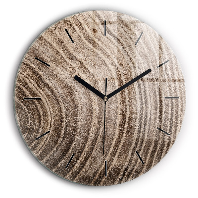 Horloge ronde 60 cm Tronc d'arbre