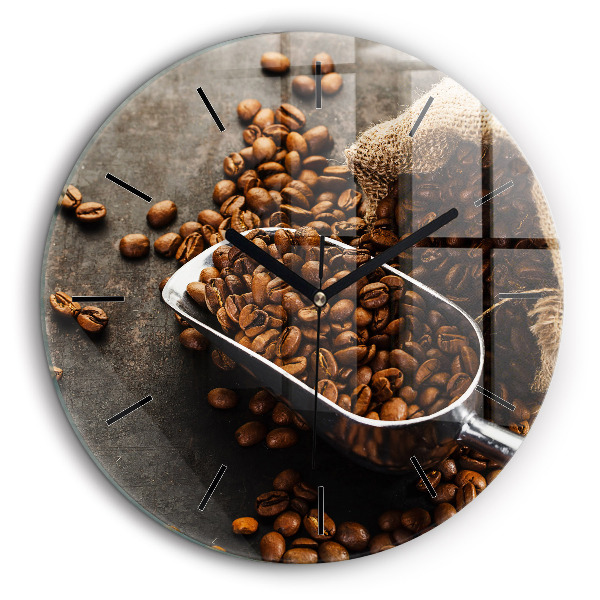 Horloge ronde 60 cm Sac de grains de café