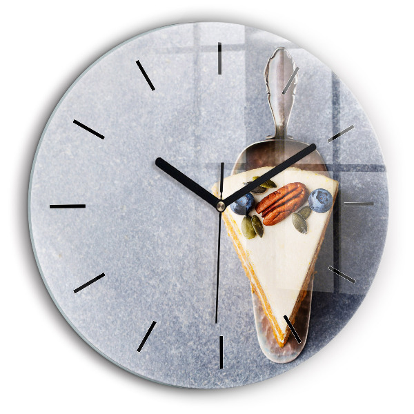 Horloge ronde 60 cm Morceau de gâteau