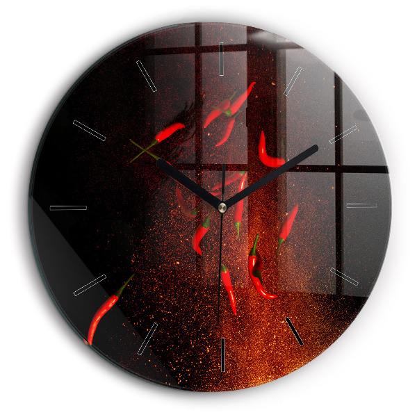 Horloge ronde 60 cm Piments
