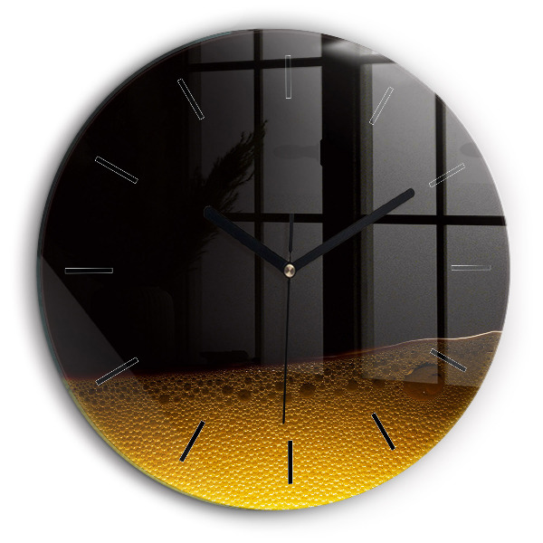 Horloge ronde murale 60 cm Jus d'orange