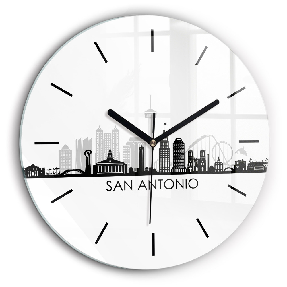 Pendule murale ronde 60 cm Ville de San Antonio Texas