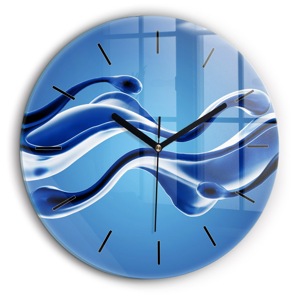 Horloge ronde 60 cm Abstrait liquide