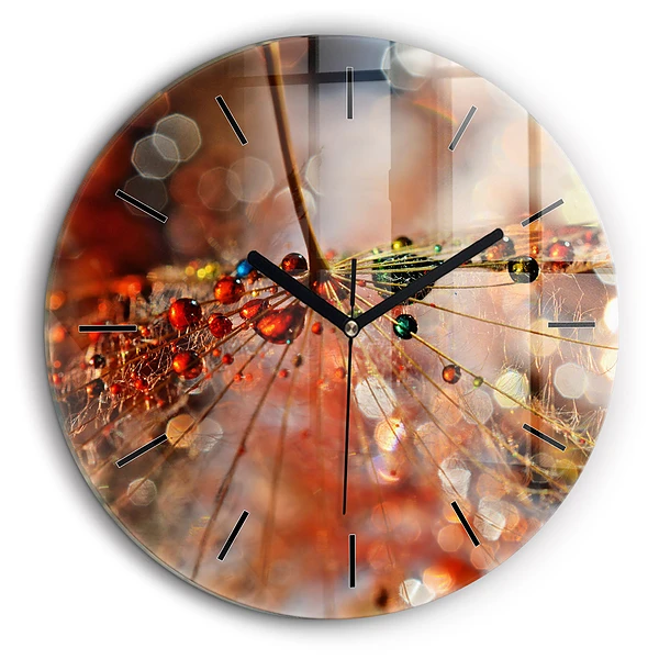 Horloge ronde 60 cm Souffleur avec rosée