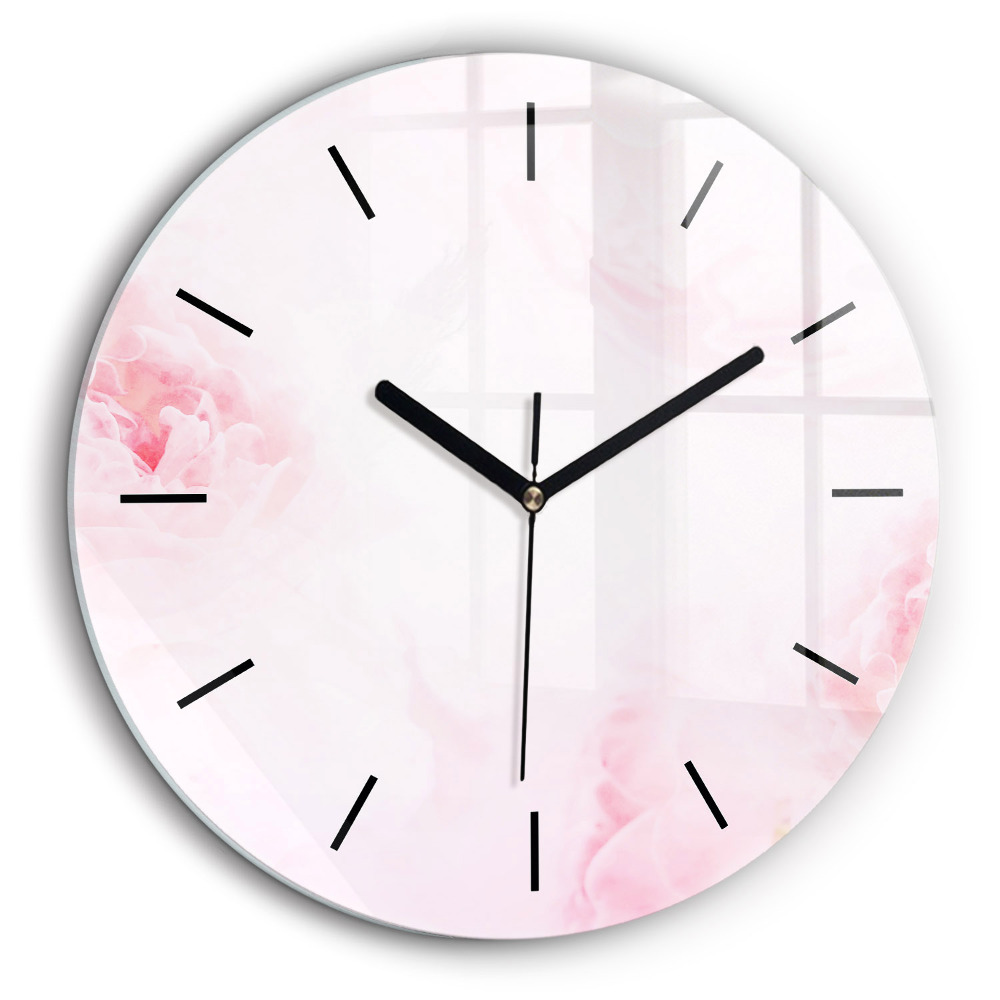 Pendule murale ronde 60 cm Fleurs en fleurs