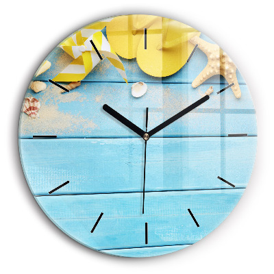 Horloge ronde en verre 60 cm Accessoires de plage et planches