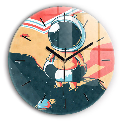 Horloge ronde murale 60 cm Enfant astronaute