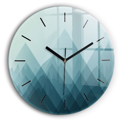 Horloge ronde 60 cm Figures géométriques