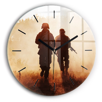 Horloge ronde 60 cm Soldats