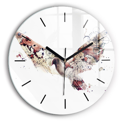 Horloge ronde murale 60 cm Vue abstraite