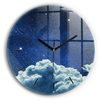 Pendule murale ronde 60 cm Ciel nocturne